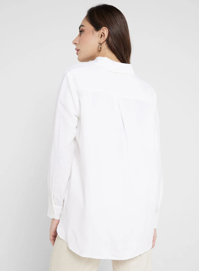 French Connection Pocket Detail Button Down Shirt