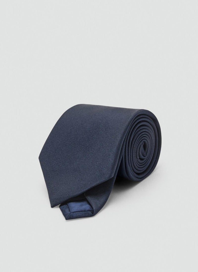 Mango Man Plain silk tie - Image 3