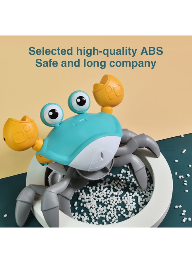 Popular Electric Induction Escape Crab Light Music Obstacle Avoidance Crab Baby Toddler Toy Children's Toy-Color:Electric Induction Crab [charging Version]-Green  - Image 4