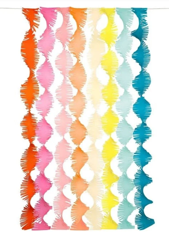 Meri Meri Rainbow Twisty Fringe Garland