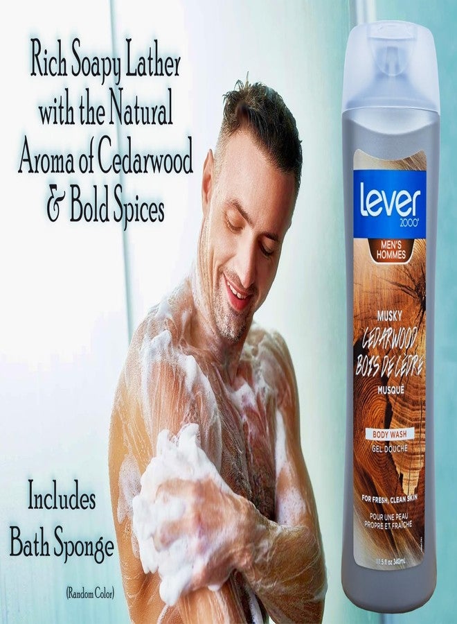 Lever 2000 Musky Cedarwood Body Wash for Men - 11.5 oz (340ml - Fresh and Clean Skin with Bold Spices (1 - Image 3