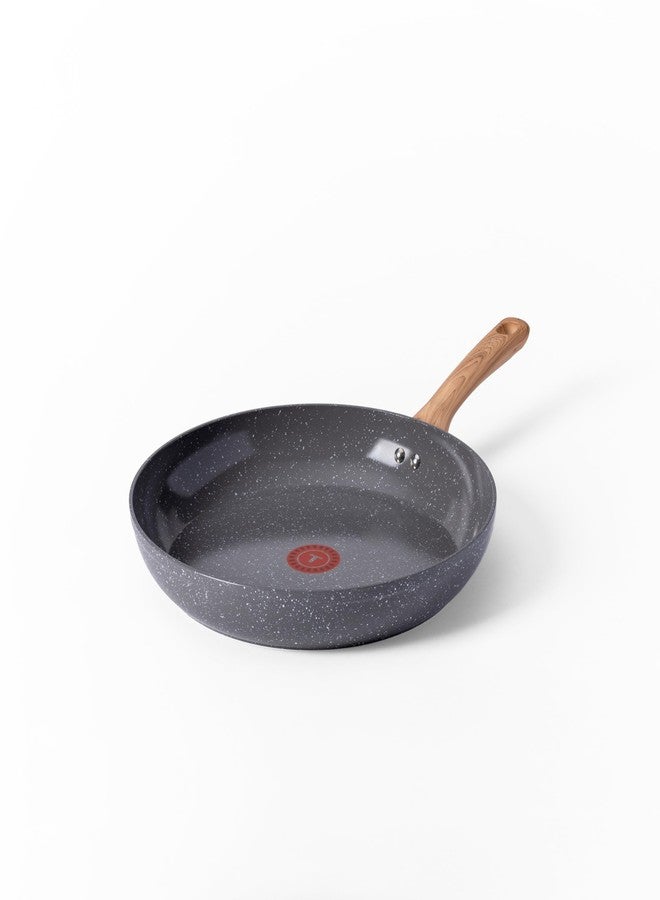T-Fal Revive Ceramic Nonstick Frying Pan 12 Inch Skillet, Oven Safe to 350°F, Stay-Cool Handle, Grey Granite - Image 1