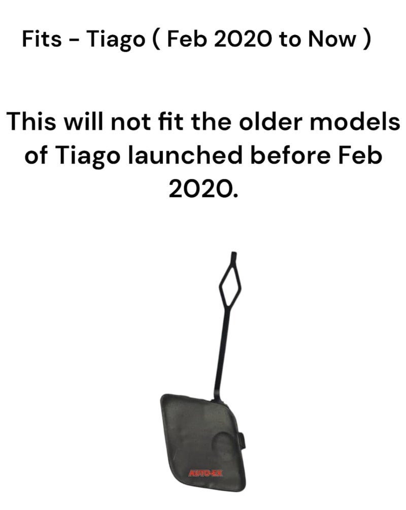 Auto-Ex غطاء خطاف السحب الأمامي لسيارة أوتو-إكس متوافق/بديل لتياغو (فبراير 2020 إلى الآن) - Image 2