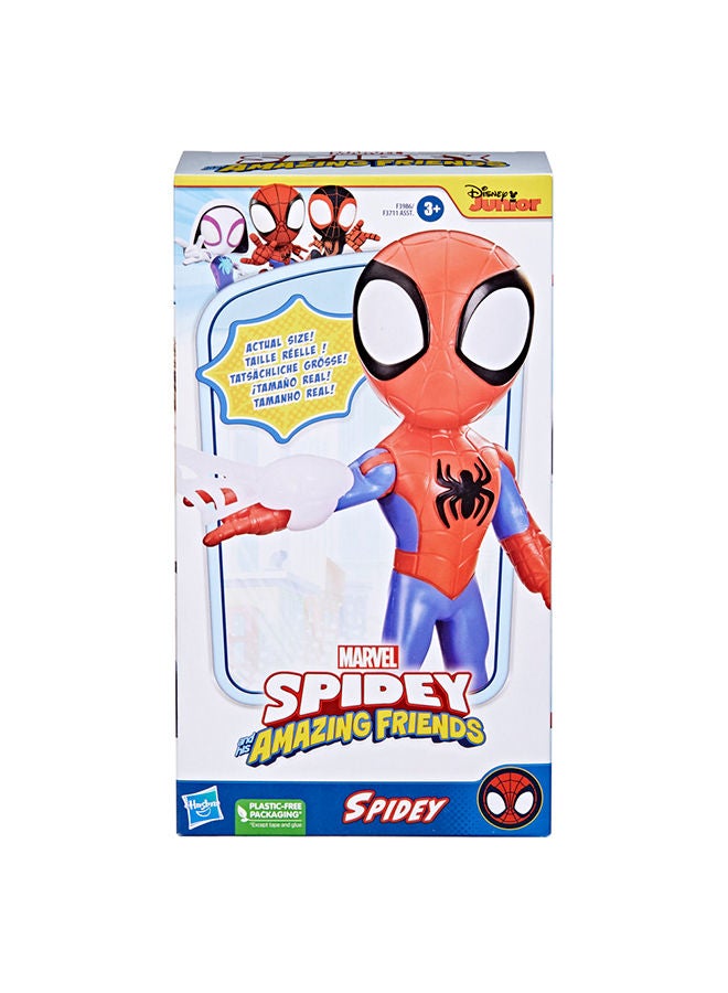 SPIDERMAN Marvel Supersized Spidey Figure, 9-Inch Action Figure, Preschool Toys - Image 2