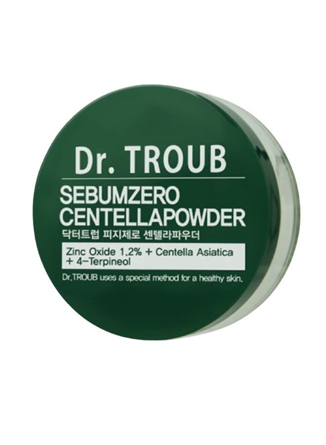 Sidmool Dr. Troub Sebumzero Centella Powder 5g / 0.17oz K-Beauty Zinc Oxide