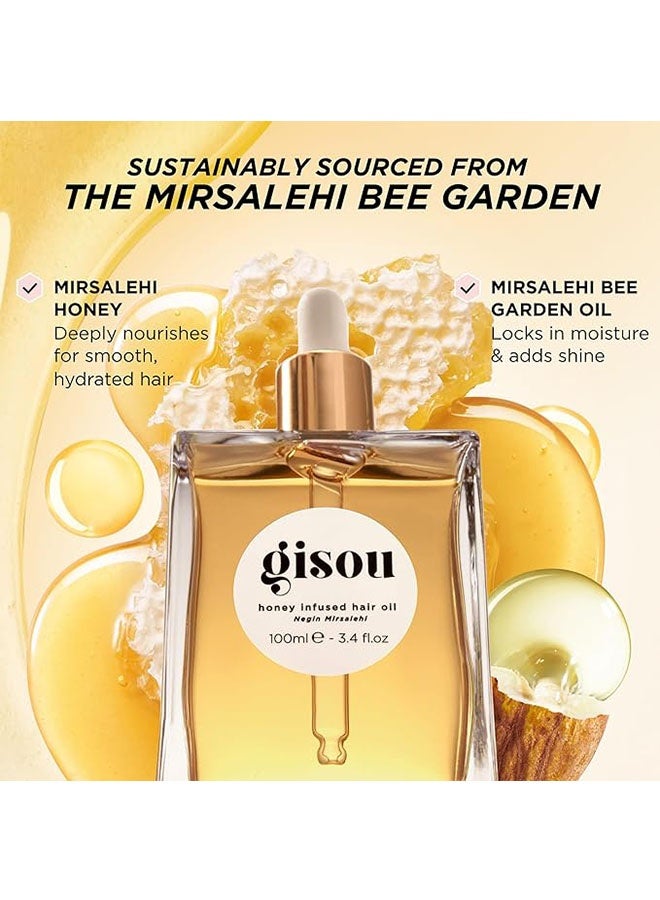 Gisou Honey Infused Hair Oil, Negin Mirsalehi, 20ml 0.7fl.oz - Image 5