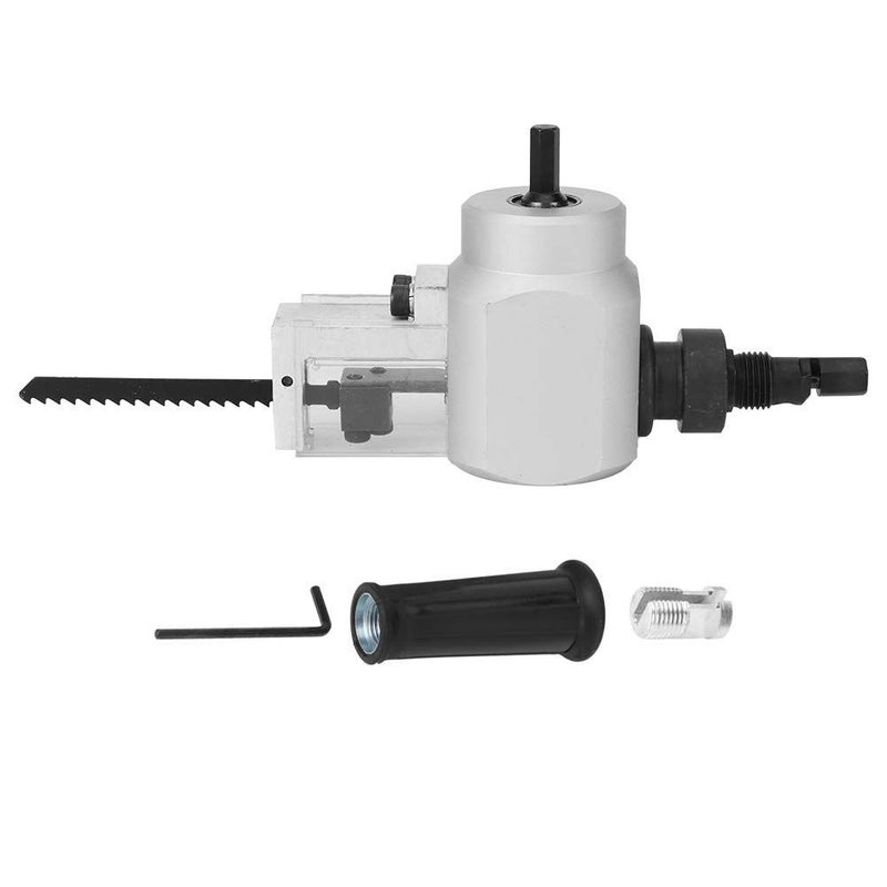 Double Head Metal Cutter Sheet Nibbler Drill Attachment Electric Wood Saw Aluminum Alloy Body with Wrench for Cutting Metal Sheets and Rods Precision Tool for Car Repair - Image 2