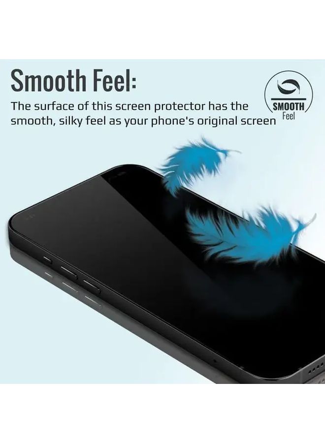 2 قطعة حامي شاشة زجاج مقوى 9H شفاف للون لـ iPhone 15 - Image 3