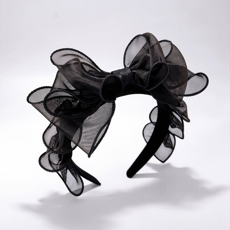 عصابة شعر بقوس أسود لجميع المناسبات، للحفلات والاستخدام اليومي والمكياج - Image 5