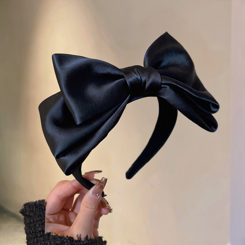 عصابة شعر بقوس أسود لجميع المناسبات، للحفلات والاستخدام اليومي والمكياج - Image 2
