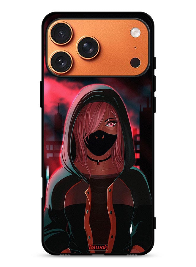 Tolwak Apple iPhone 17 Pro Max Protective Case Cover Girl Wear Mask Art - Image 1