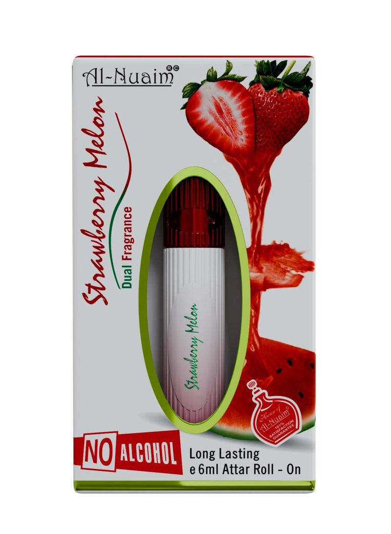 أل نواعم عطر النعيم رول اون برائحة الفراولة والبطيخ الخالي من الكحول للرجال والنساء - 6 مل | عطر رائع يدوم طويلاً - Image 3