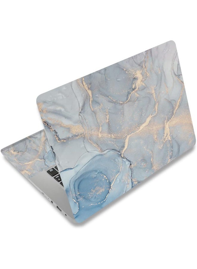 Home Trove Laptop Skin Sticker Decal, 12" 13" 13.3" 14" 15" 15.4" 15.6" Laptop Skin Sticker Protector Cover for Toshiba Hp Samsung Dell Apple Acer Leonovo Sony Asus Laptop Notebook (Grey Marble) 