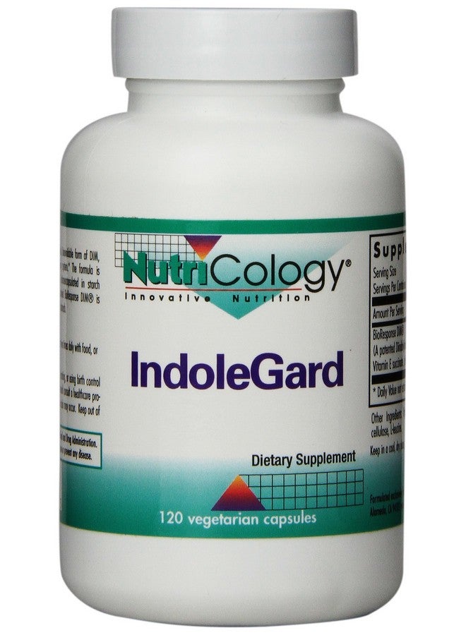 Nutricology IndoleGard Supplement - Supports Healthy Hormone Balance for Women, Promotes Healthy Estrogen Metabolism, PMS Support, Vegetarian Capsules - 120 Count - Image 1