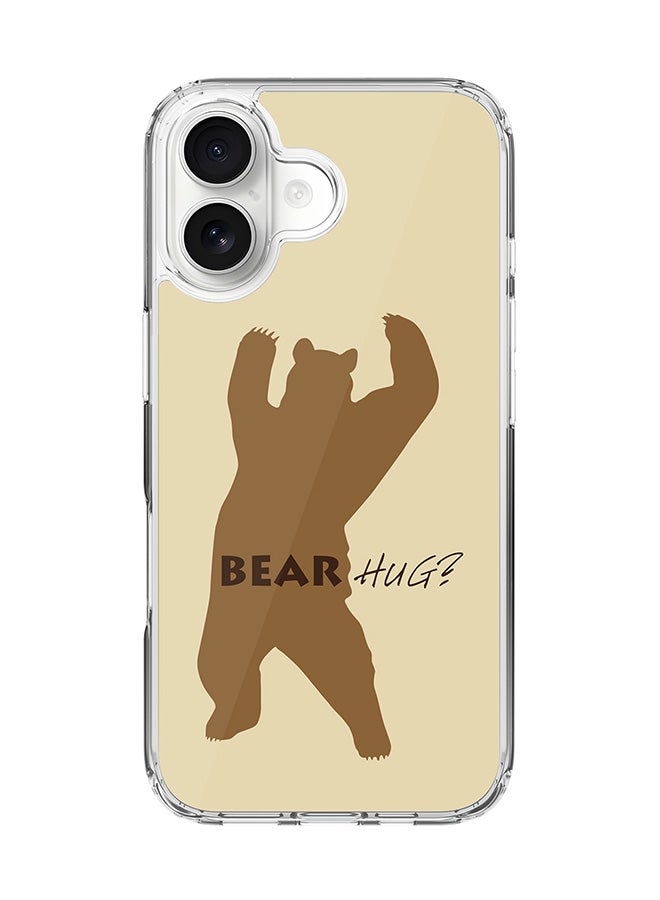 Stylizedd Classic Clear MagSafe Case for iPhone 17 , Hybrid Soft Case Flexible Edges Anti Drop TPU PC Gel Thin Transparent Cover [ Designed for iPhone 17 ] - Bear Hug