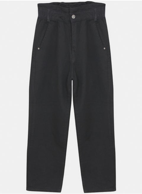 Double Flutter Waist Jeans