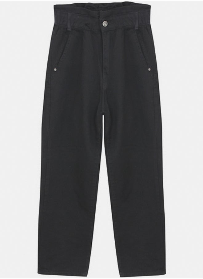 Double Flutter Waist Jeans