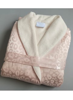 Generic Luxury Imitation Silk Double-Layer Warm Bathrobe, Home Postpartum Clothing  - Image 1