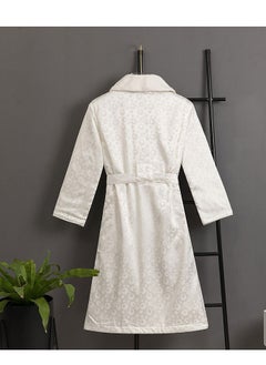 Generic Luxury Imitation Silk Double-Layer Warm Bathrobe, Home Postpartum Clothing  - Image 4