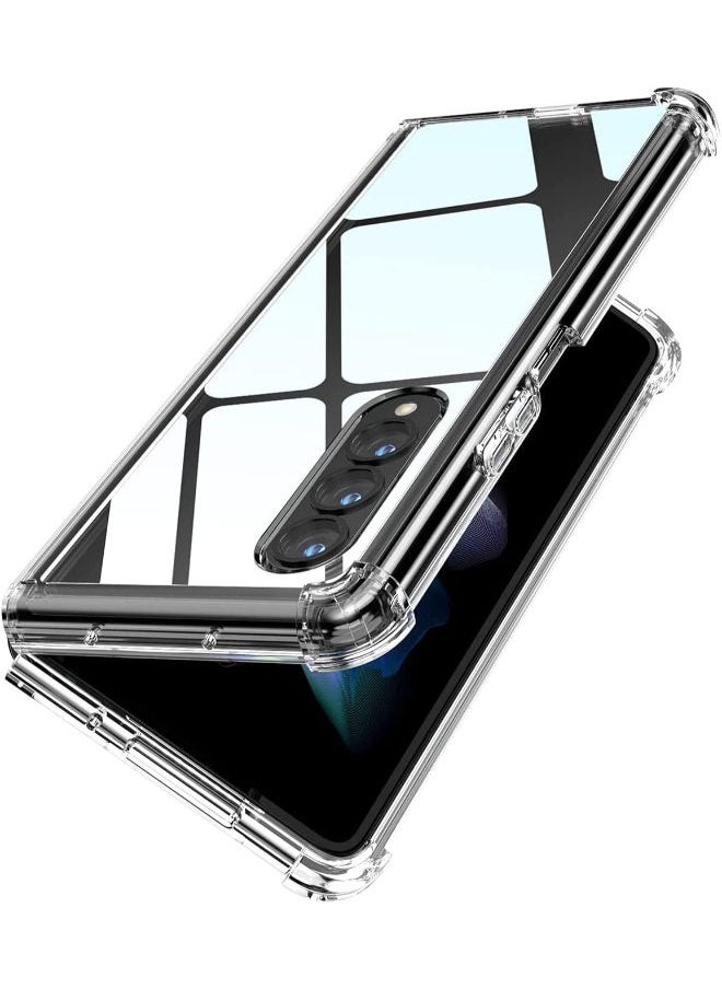 SHOPI - Slim Case Compatible with Samsung Z Fold 4 5G (2022) Ultra-thin Transparent Impact-Resistant and Durable Protective Cases for Galaxy Z Fold 4 Case Wireless Charging Compatible (Clear) - Image 1