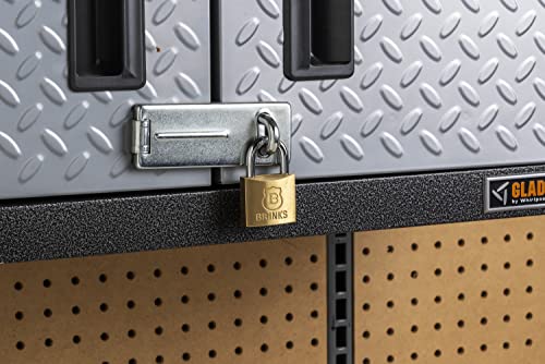 BRINKS - 40mm Solid Brass Keyed Padlock with 7/8” Shackle Clearance - Chrome Plated With Hardened Steel Shackle - Image 5