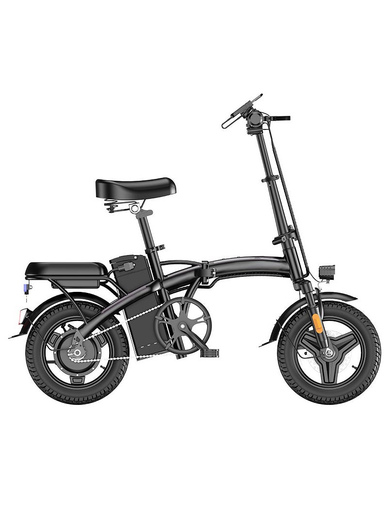 إي تي جي دراجة كهربائية قابلة للطي للبالغين، محرك بقوة 350 وات، سرعة 25-35 كم/ساعة، دراجة كهربائية قابلة للطي صغيرة الحجم، دراجة كهربائية قابلة للطي للبالغين أثناء التنقل - Image 2