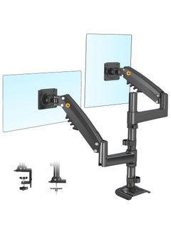 NB NORTH BAYOU NB H180 Dual Monitor Desk Mount Stand Full Motion Swivel Monitor Arm Gas Spring for 17''- 30'' Computer Monitor from 2kg to 9kg  - Image 1