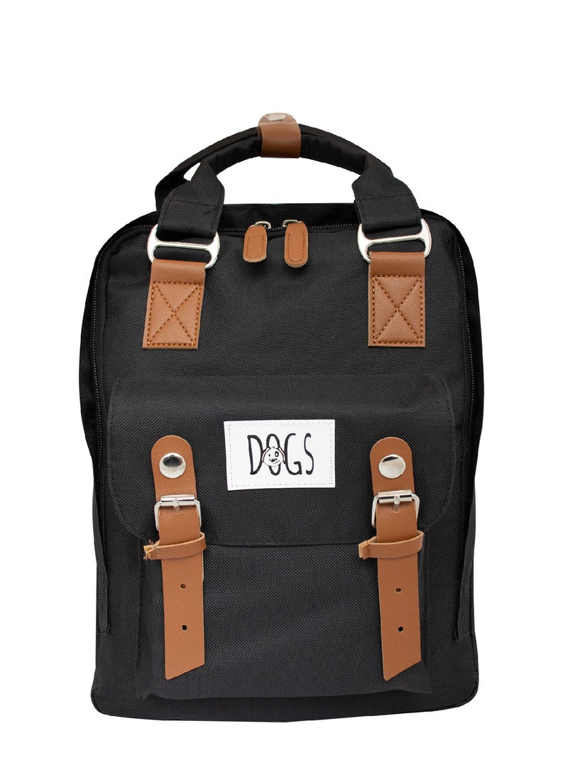 بيج ديزاين حقيبة ظهر للكمبيوتر المحمول للرجال والنساء، حقيبة كمبيوتر محمول مقاس 14 بوصة، مقاومة للماء، مضادة للسرقة، بسعة 10 لترات مع قسم مخصص للكمبيوتر المحمول، حقيبة ظهر للسفر مزودة بمنفذ شحن USB. - Image 1