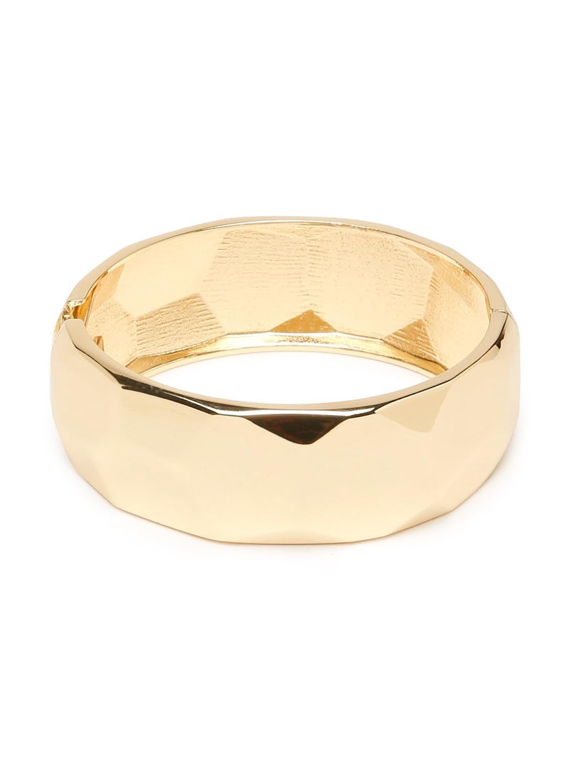 YouBella Jewellery Stylish latest Gifts Gold Plated Bold Look Celebrity Inspired Cuff Bracelet for Girls and Women (Style 3) - Image 3