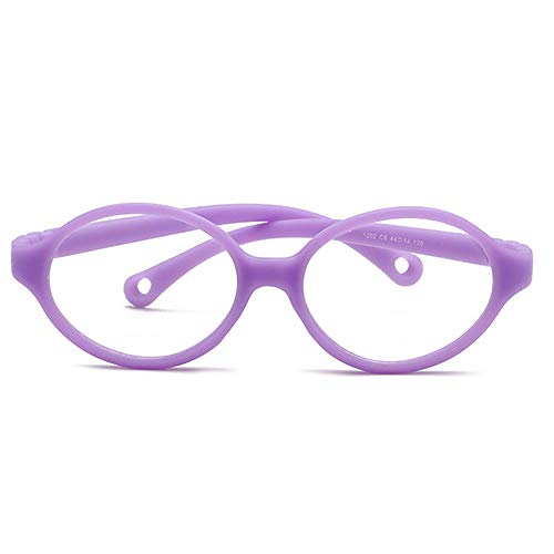 Fantiace Childrens Glasses Frame Full Silicone Without Screws Soft Kids Eyeglasses Age 312 Purple - Image 3