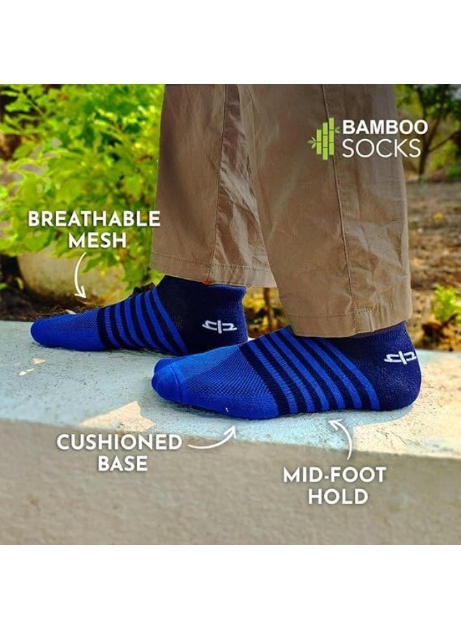 HEELIUM Bamboo Ankle Socks for Men | Odour-Free and Breathable | Padded Base and Anti-bacterial | 3X Softer Than Regular Socks - Image 5