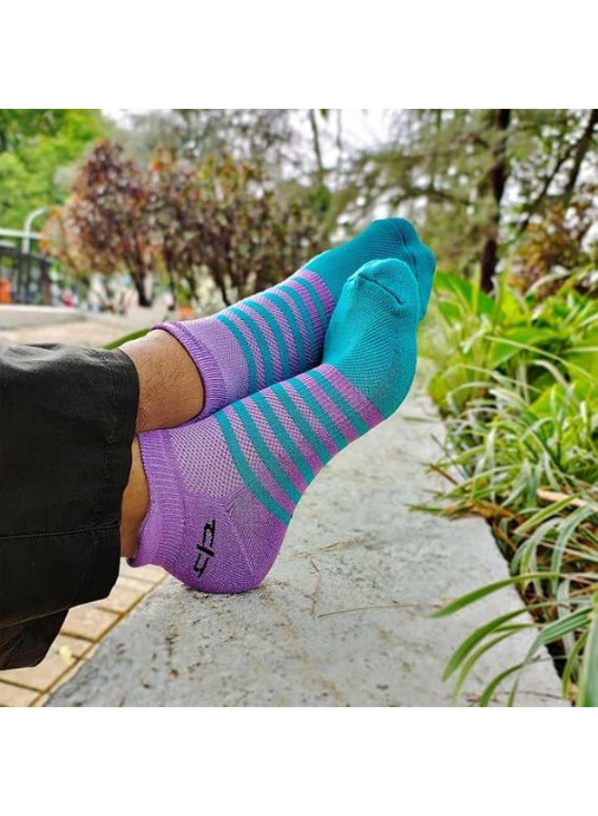 HEELIUM Bamboo Ankle Socks for Men | Odour-Free and Breathable | Padded Base and Anti-bacterial | 3X Softer Than Regular Socks - Image 3