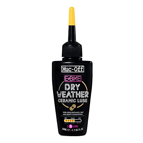 MucOff eBike Dry Chain Lube 17 fl oz  Bike Lube Bike Chain Oil Chain Wax for Dry Weather Conditions  Bike Lubricant for Electric Bikes