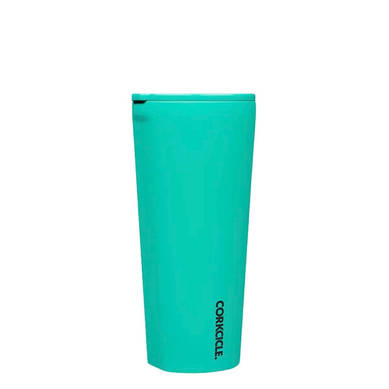 Corkcicle Classic Triple Insulated Coffee Mug with Lid, Neon Lights Kokomo, 24 oz – Stainless Steel Travel Tumbler Keeps Beverages Cold 9+hrs, Hot 3hrs – Cupholder Friendly Travel Coffee Tumbler - Image 1