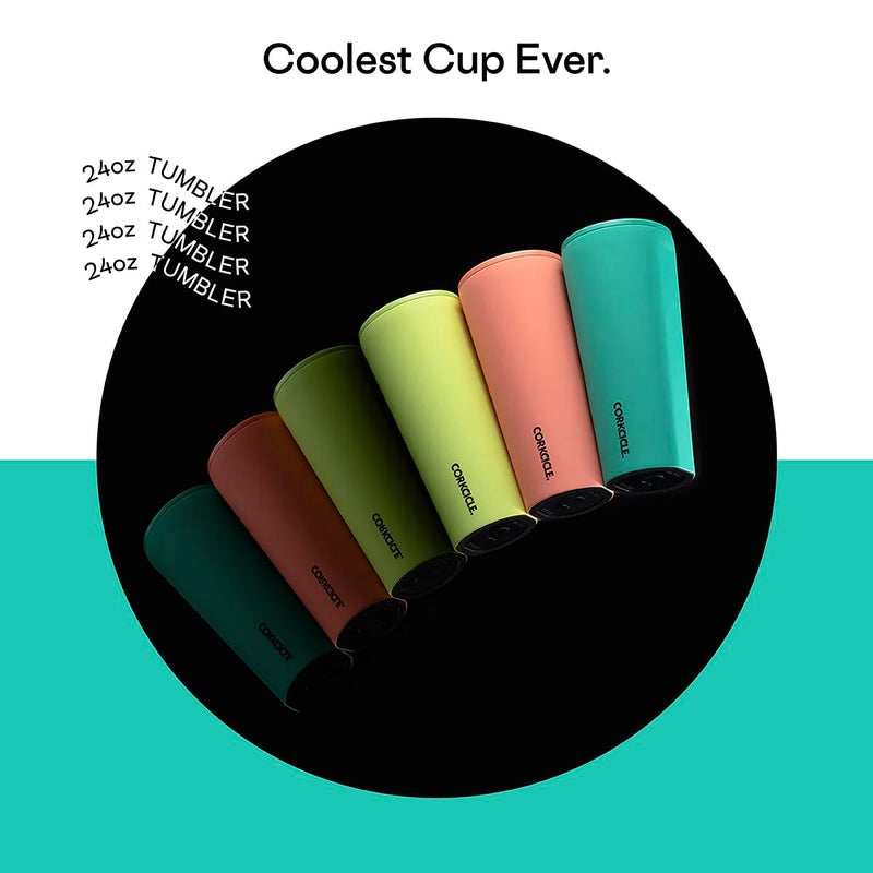 Corkcicle Classic Triple Insulated Coffee Mug with Lid, Neon Lights Kokomo, 24 oz – Stainless Steel Travel Tumbler Keeps Beverages Cold 9+hrs, Hot 3hrs – Cupholder Friendly Travel Coffee Tumbler - Image 3