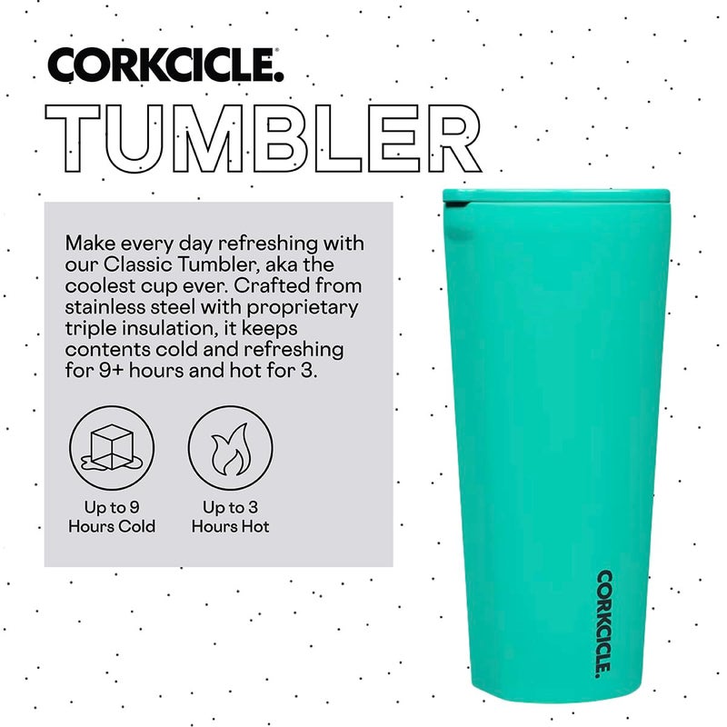 Corkcicle Classic Triple Insulated Coffee Mug with Lid, Neon Lights Kokomo, 24 oz – Stainless Steel Travel Tumbler Keeps Beverages Cold 9+hrs, Hot 3hrs – Cupholder Friendly Travel Coffee Tumbler - Image 2