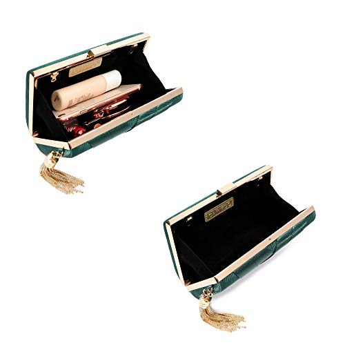 CARIEDO Satin Evening Clutch Purse for Women – Bridal Wedding Guest Bag, Elegant Gift for Bride Family, Black Tie Events & Formal Occasions - Image 5
