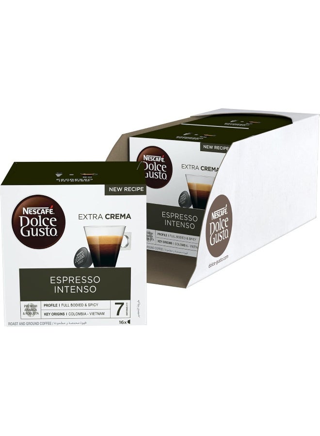 Nescafe Espresso Intenso 16 Coffee Capsules 336grams Pack of 3 - Image 1