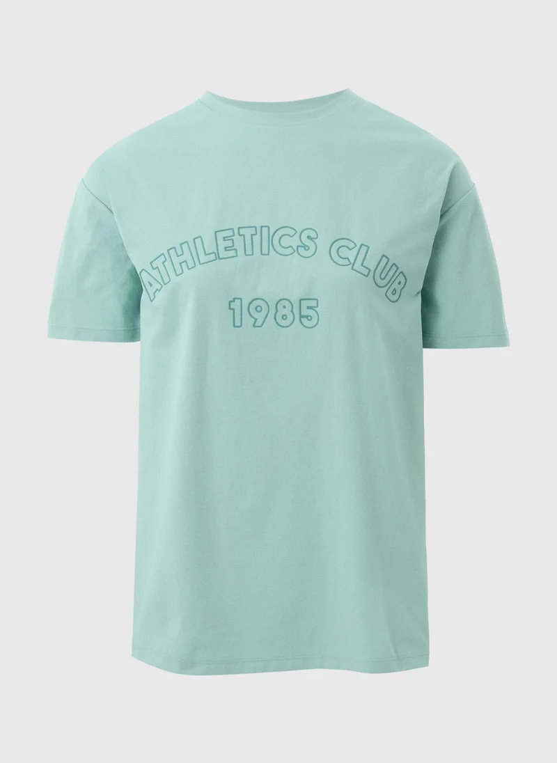 Matalan Souluxe Aqua Athletics Club T-Shirt