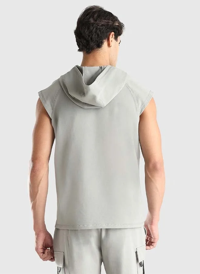 Musclemind Men's Sleeveless Hoodie Tank