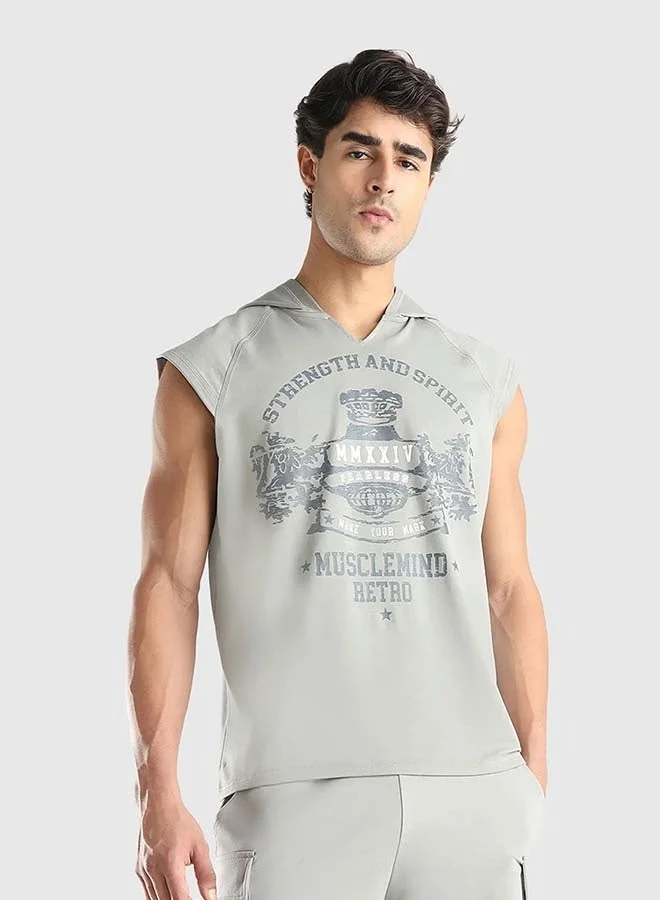 Musclemind Men's Sleeveless Hoodie Tank