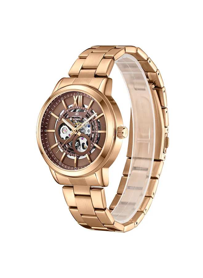 KENNETH SCOTT Men's Brown  Dial Automatic  Watch - K24324-DBDD