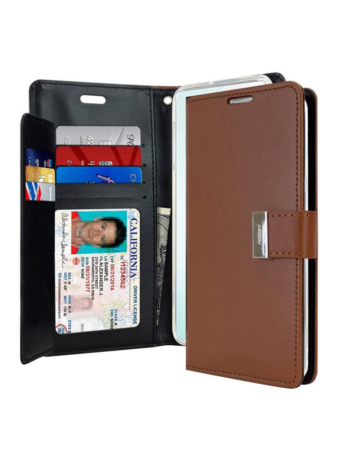 NIBEMINENT Leather Protective Case Cover For iPhone 11 Brown  - Image 1
