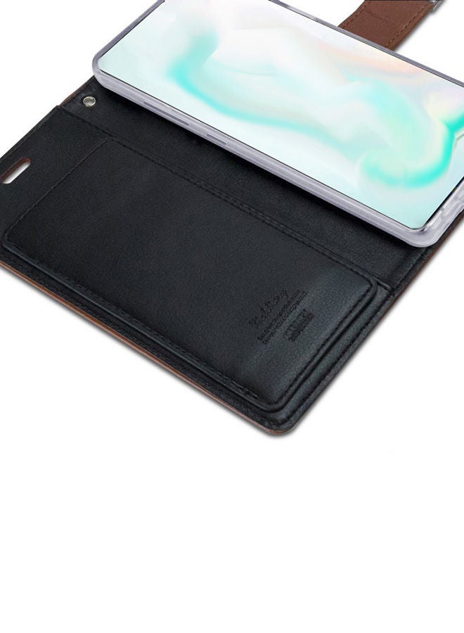 NIBEMINENT Leather Protective Case Cover For iPhone 11 Brown  - Image 2