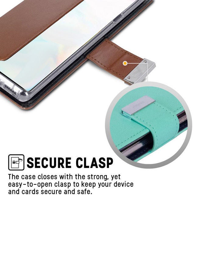 NIBEMINENT Leather Protective Case Cover For iPhone 11 Brown  - Image 4