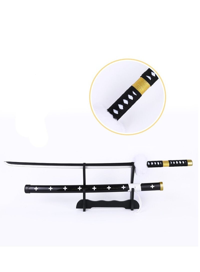 The latest 102cm detachable wooden decorative knife One Piece Trafalgar D Water Lawcos props stage performance weapon props wooden sword - Image 3