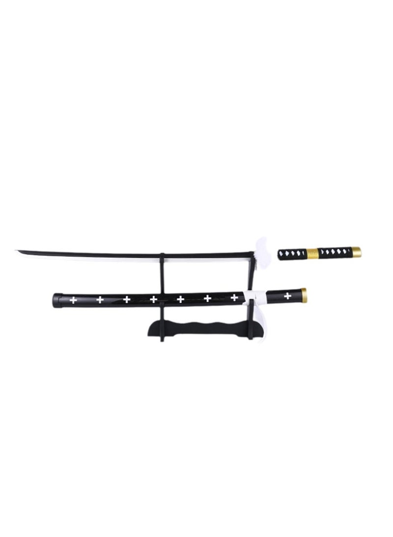 The latest 102cm detachable wooden decorative knife One Piece Trafalgar D Water Lawcos props stage performance weapon props wooden sword - Image 1
