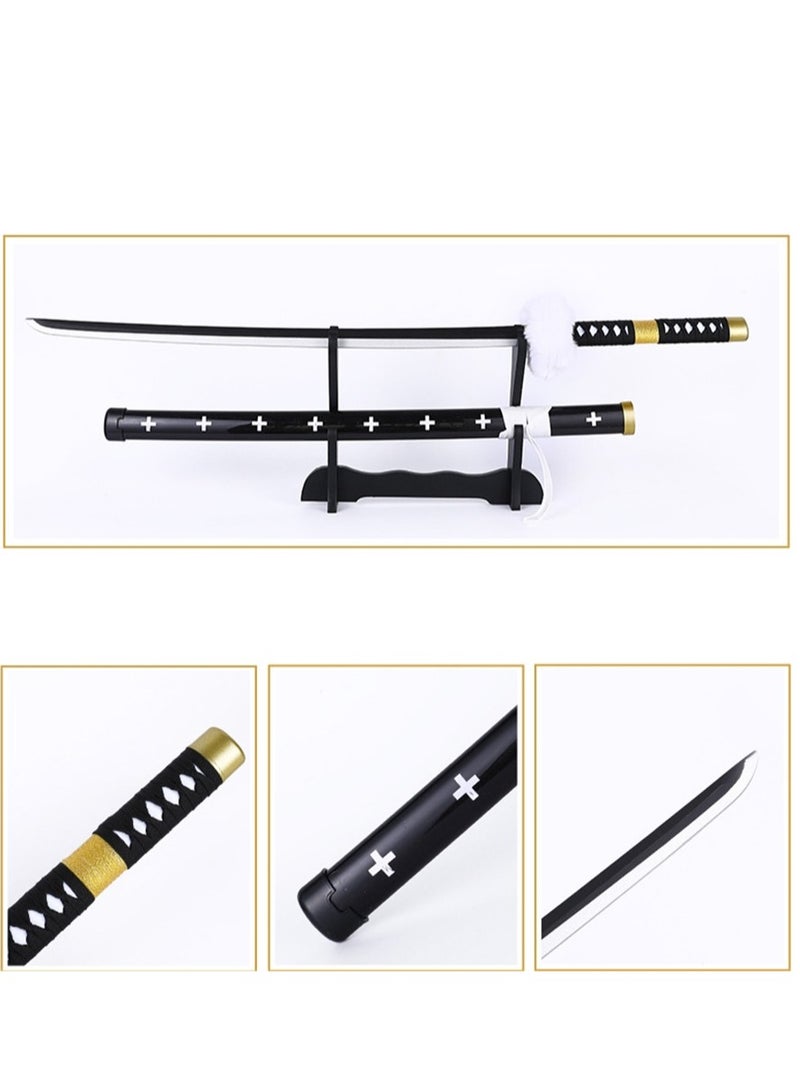 The latest 102cm detachable wooden decorative knife One Piece Trafalgar D Water Lawcos props stage performance weapon props wooden sword - Image 2