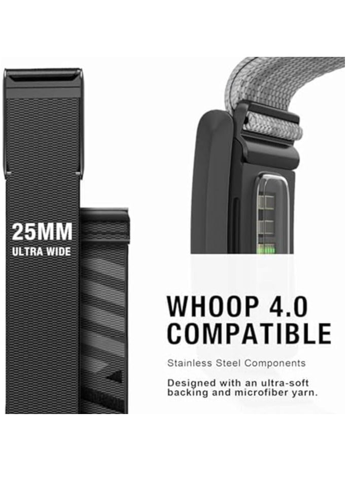 Soft Nylon Replacement Band Compatible with Whoop 4.0 Band, Stylish Replacement Strap | Comfortable & Breathable Wristband, Including U shaped Connector