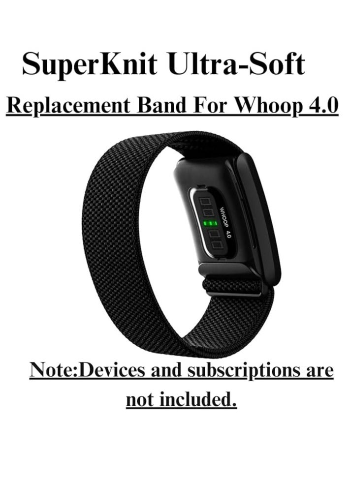 Soft Nylon Replacement Band Compatible with Whoop 4.0 Band, Stylish Replacement Strap | Comfortable & Breathable Wristband, Including U shaped Connector